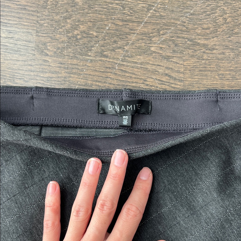 Dynamite Charcoal Asymmetrical Pencil Skirt - Picture 3 of 3